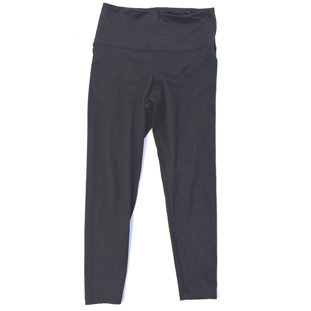 Felina Womens Black High Waisted Athletic Leggings Style Size Medium